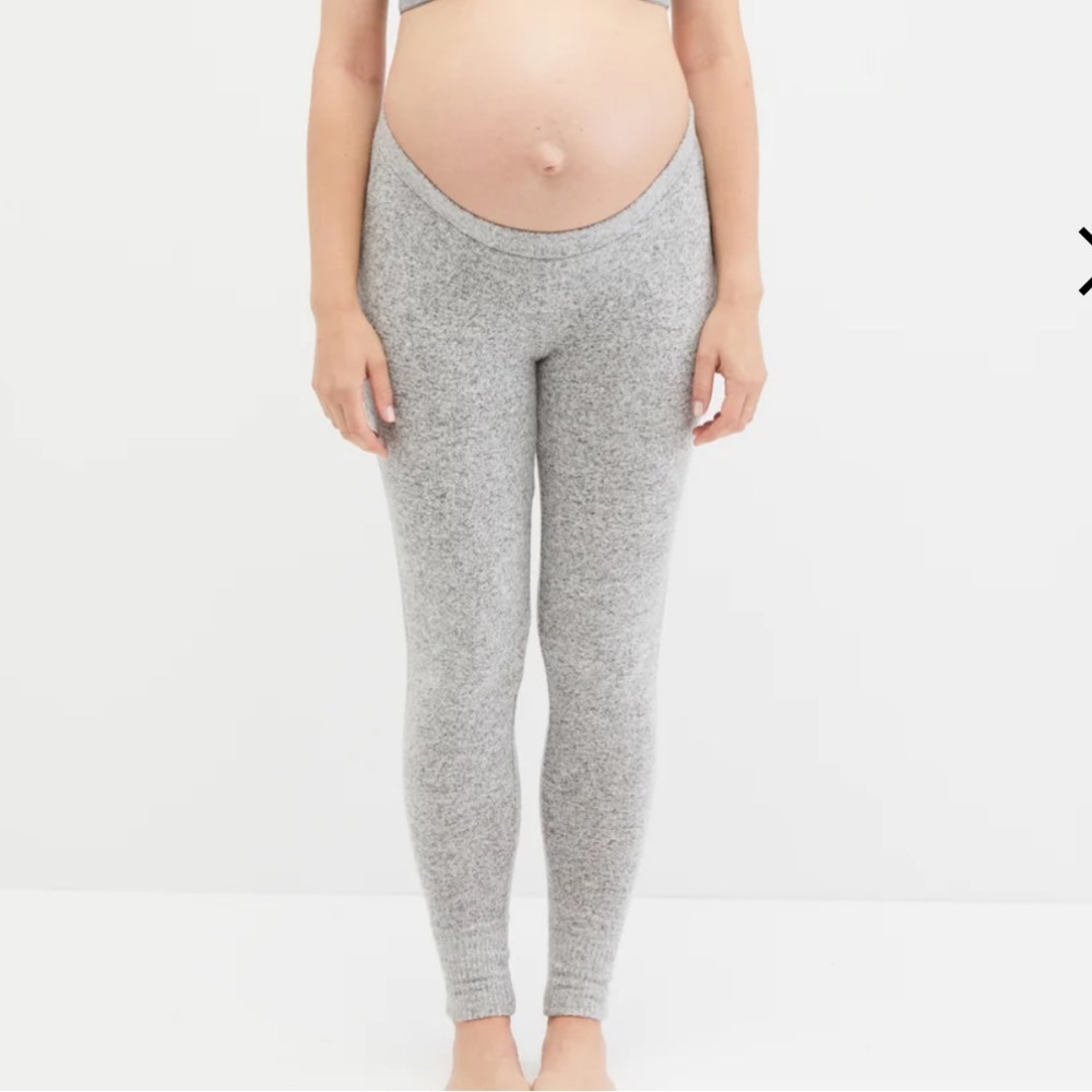 Cuffed Hacci Maternity Sleep Pants - Picture 4 of 10